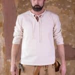 Ulrich - Cotton Medieval Shirt - Natural