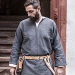 Erik - Short Cotton Viking Tunic - Gray