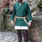 Erik - Short Cotton Viking Tunic - Green