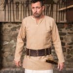 Erik - Short Cotton Viking Tunic - Sand