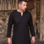 Leif - Cotton Undertunic - Black