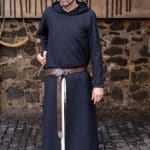 Renaud - Long Tunic with Hood - Black