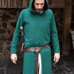 Renaud - Long Tunic with Hood - Green