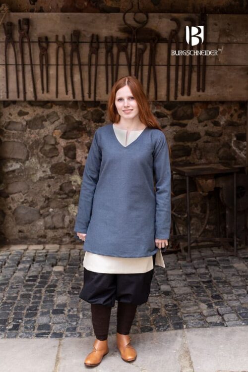 Frekja - Short Viking Tunic - Gray