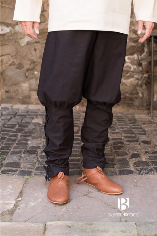 Wigbold - Cotton Viking Pants - Black