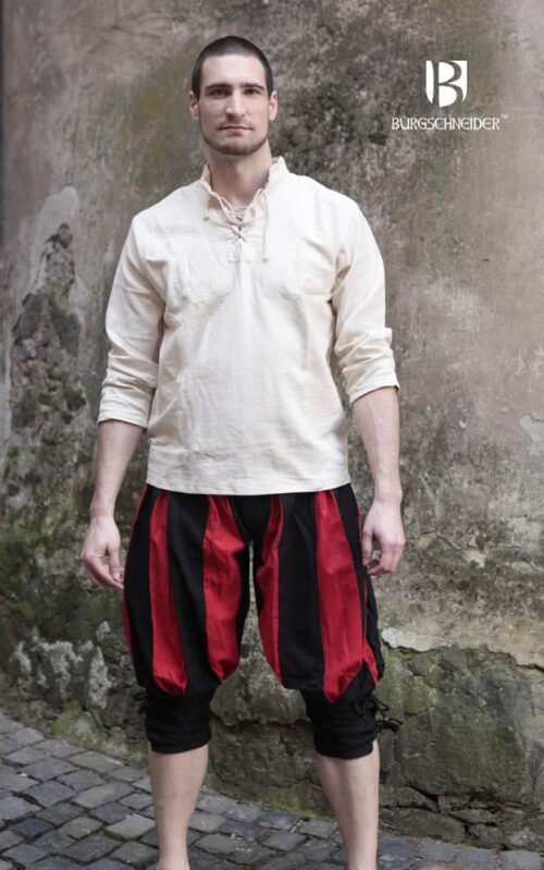 Maximilian - Landsknecht Pants - Black and Red