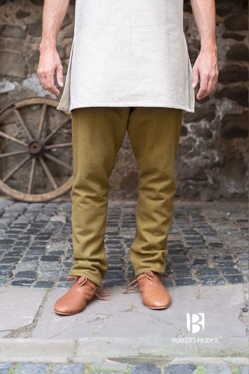 Fenris - Thorsberg Wool Viking Pants - Autumn Green