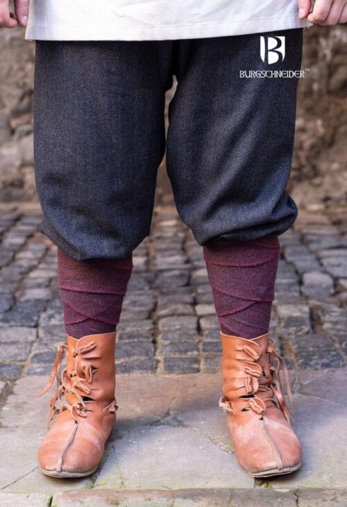 Ivar - Rus Pants - Herringbone Woven Cloth - Black and Gray