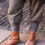 Ivar - Rus Pants - Herringbone Woven Cloth - Olive and Gray