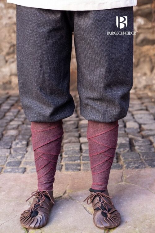 Tilda - Rus Pants - Herringbone Woven Cloth - Black and Gray