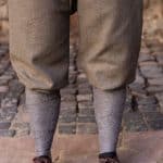 Tilda - Rus Pants - Herringbone Woven Cloth - Olive and Gray