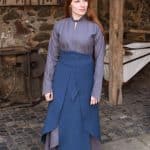 Tharya - Cotton Skirt - Blue