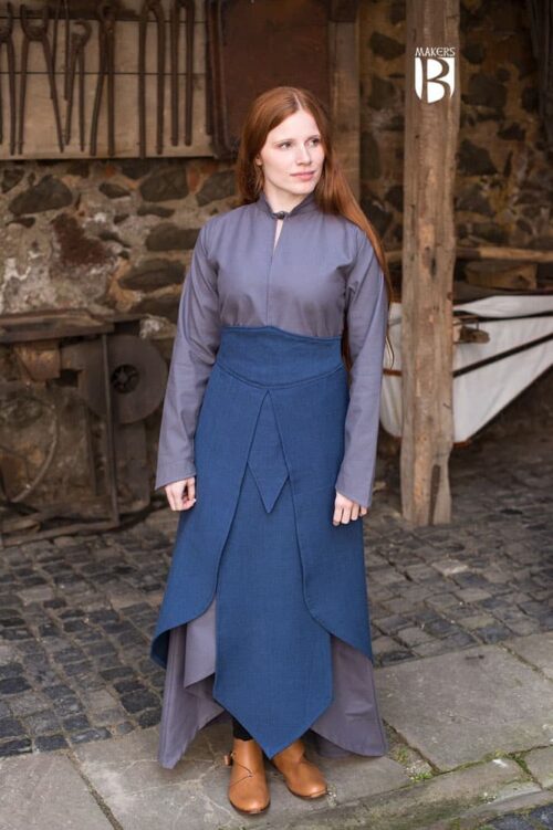 Tharya - Cotton Skirt - Blue