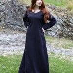 Freya - Viking Cotton Underdress - Black