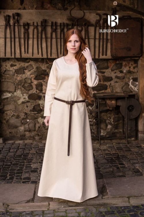Freya - Viking Cotton Underdress - Natural