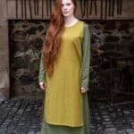 Haithabu - Cotton Viking Outer Dress - Saffron Yellow