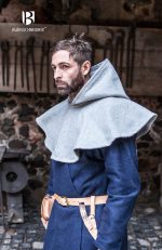 Cucullus - Wool Medieval Cowl - Gray