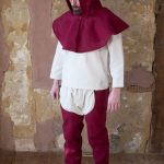 Cucullus - Wool Medieval Cowl - Red