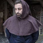 Capellus - Cotton Medieval Cowl - Brown
