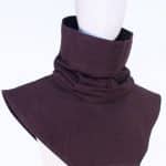 Medieval Hooded Cowl with Standing Collar - Brown