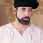 Harald - Medieval Wool Beret - Black