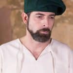 Harald - Medieval Wool Beret - Green
