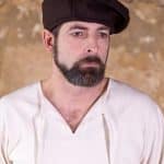 Harald - Medieval Wool Beret - Brown