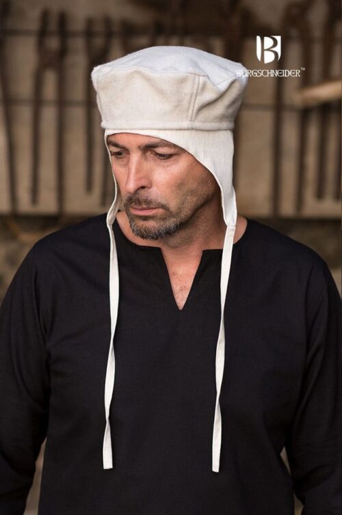 Hugo - Medieval Wool Cap - Natural