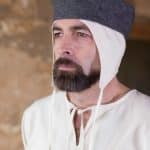 Hugo - Medieval Wool Cap - Gray
