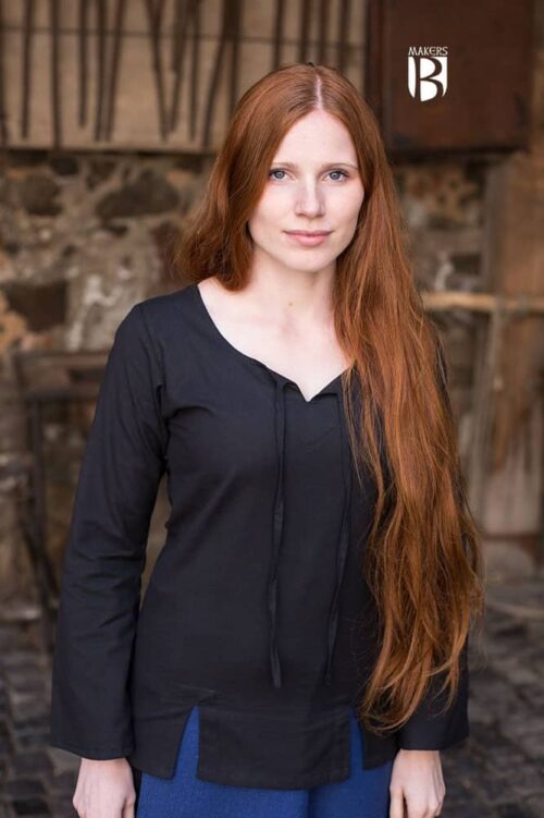 Lysia - Wool Blouse - Black