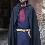 Hibernus - Wool Hooded Cloak - Black