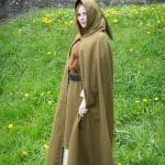 Hibernus - Wool Hooded Cloak - Autumn Green