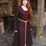 Aslaug - Wool Viking Coat - Brown