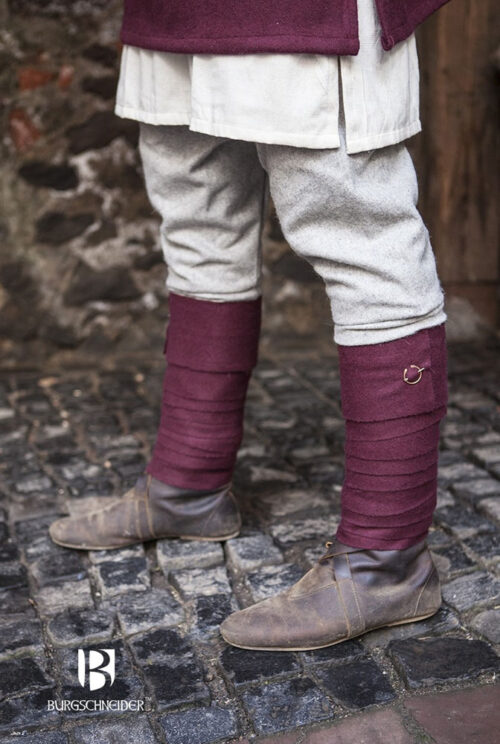 Aki Wool Leg Wraps - Red