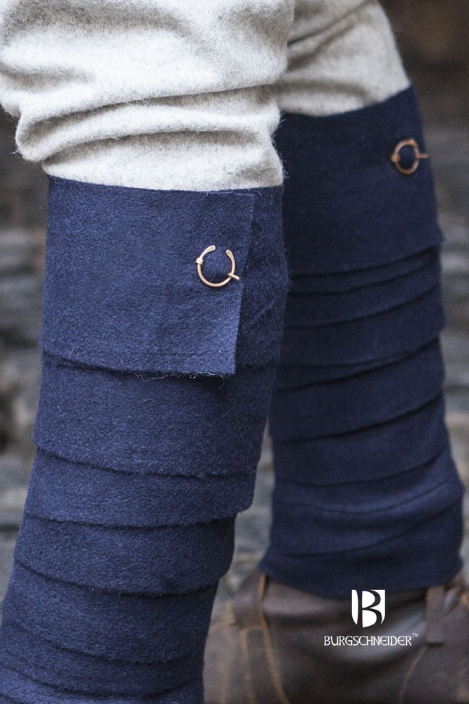 Aki Wool Leg Wraps Blue