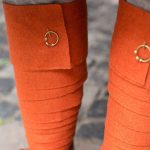 Aki Wool Leg Wraps - Orange