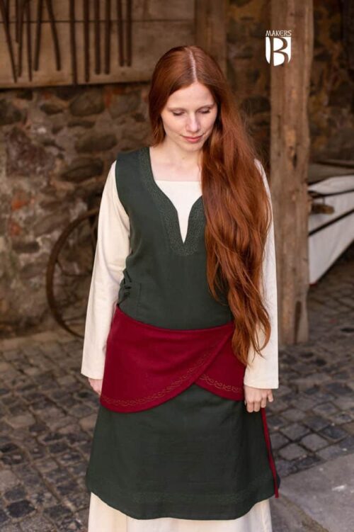 Ketra - Wool Waist Sash - Red