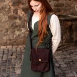 Juna - Wool Messenger Bag - Brown