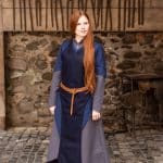 Asua - Fantasy Wool Apron Overdress - Blue