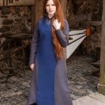 Isa - Cotton Fantasy Apron Overdress - Blue