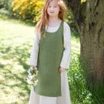 Ylva - Childrens Viking Dress - Linden Green