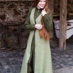 Maiva - Sleeveless Dress Coat - Linden Green