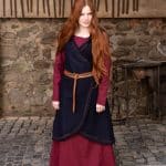 Myrana - Wool Wrap Dress - Blue