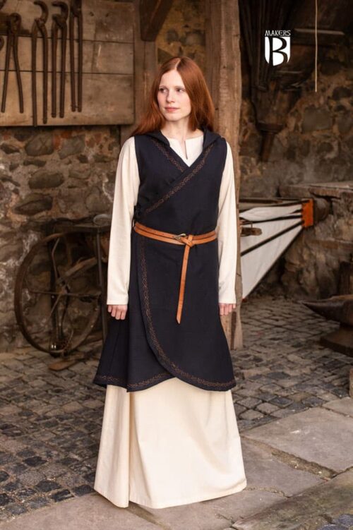 Dala - Cotton Wrap Dress - Black