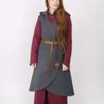 Dala - Cotton Wrap Dress - Dark Gray