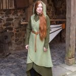 Dala - Cotton Wrap Dress - Linden Green