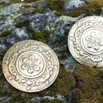 Ingwaz - Disc Brooches for Viking Women's Hangerock Dress - Set of Two