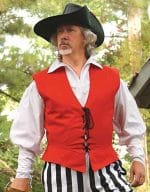 Cotton Pirate Vest - Red