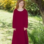 Ylvi - Children's Underdress - Bordeaux Red
