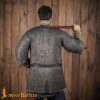 Titanium Chainmail Haubergeon – Dome Riveted Flat Rings